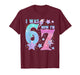 7 Year Old Birthday Shirt was 6 Now I'm 7 67 Funny for Kids T-Shirt