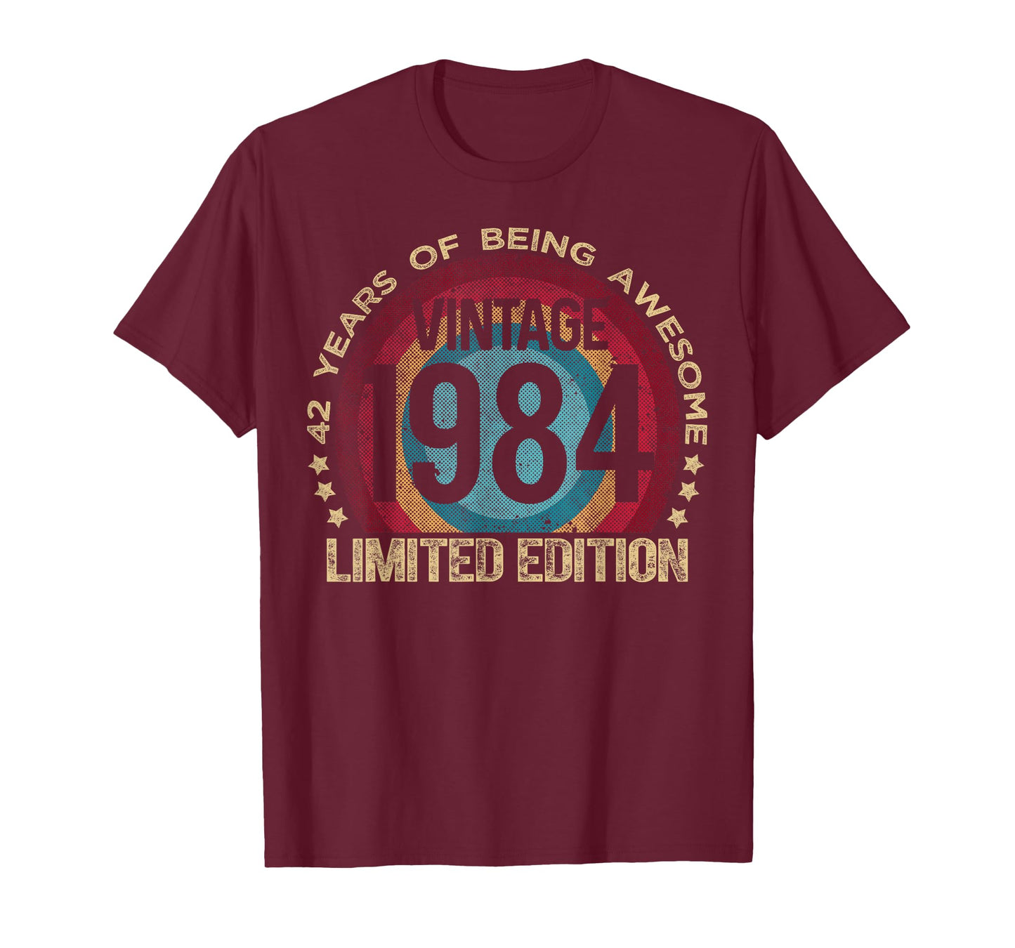 42 Year Old Gifts Vintage 1984 Limited Edition 42nd Birthday T-Shirt