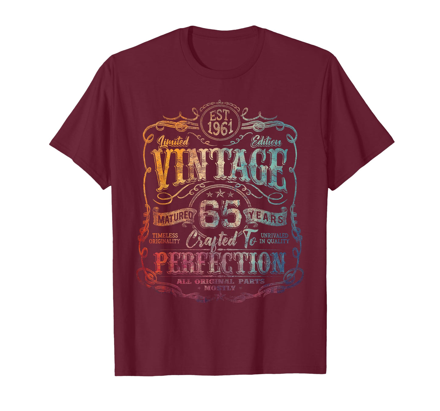 Vintage 1961 Limited Edition Shirt 65 Year Old 65th Birthday T-Shirt