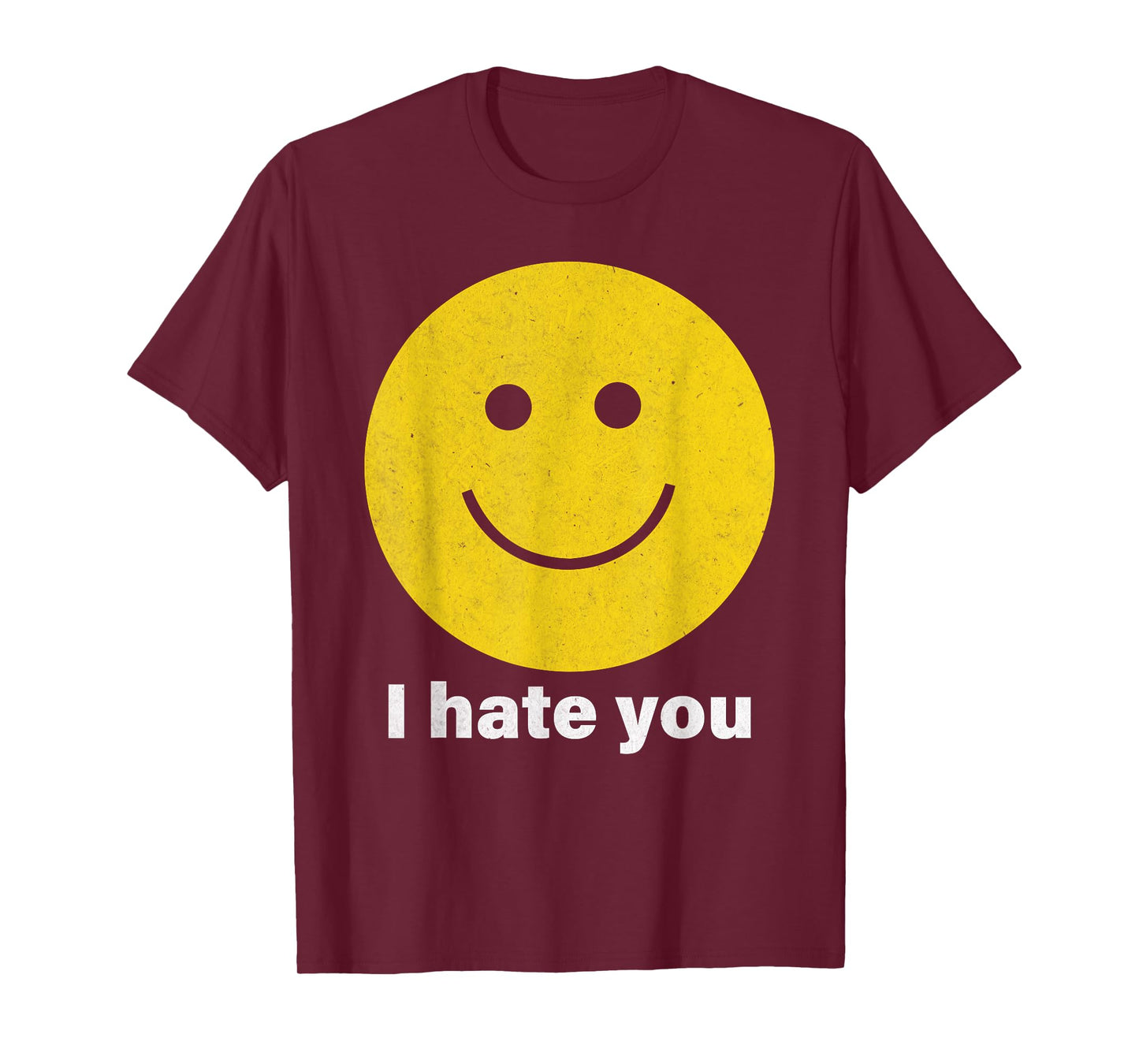 I Hate You Smile Face T-Shirt