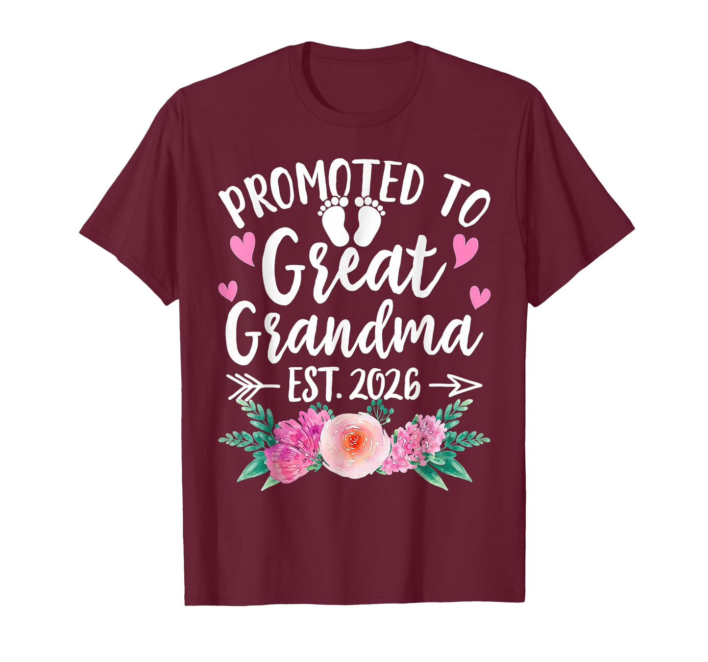 Promoted to Great Grandma 2026 T-Shirt