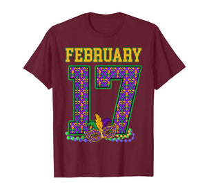 Groovy February 17 Mardi Gras New Orleans Carnival Holiday T-Shirt