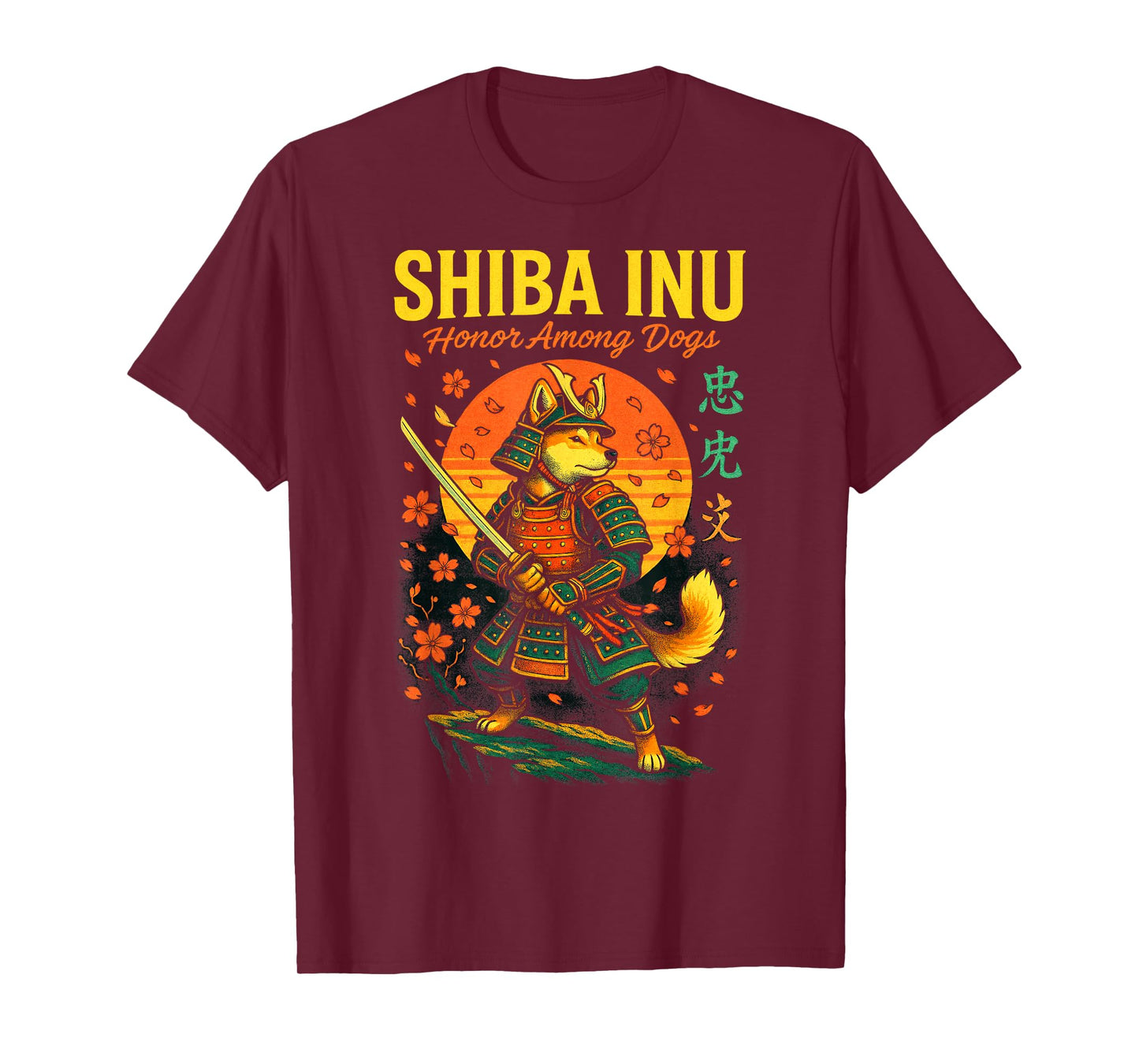 Ukiyo Frog Dragon Samurai Tiger Asia Japan Shiba Inu T-Shirt