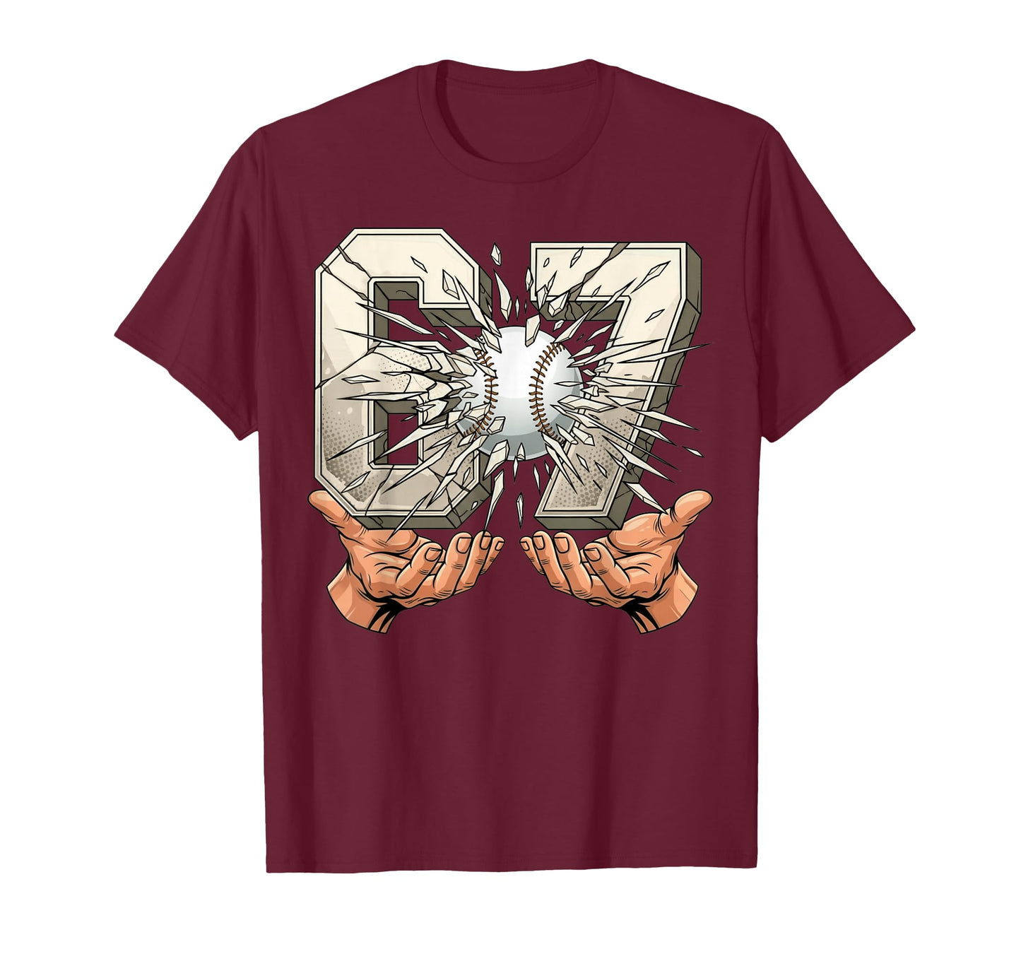 Baseball 67 Six Seven Funny Gen Alpha Meme T-Shirt