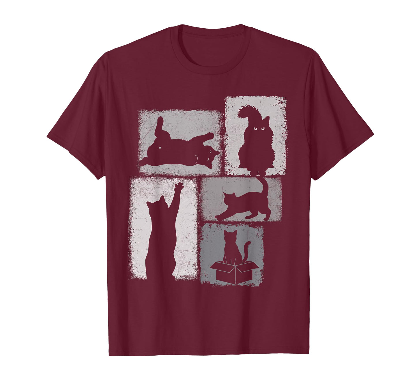 Cat Owner Vintage Collage Dad Mom Cats Lover T-Shirt