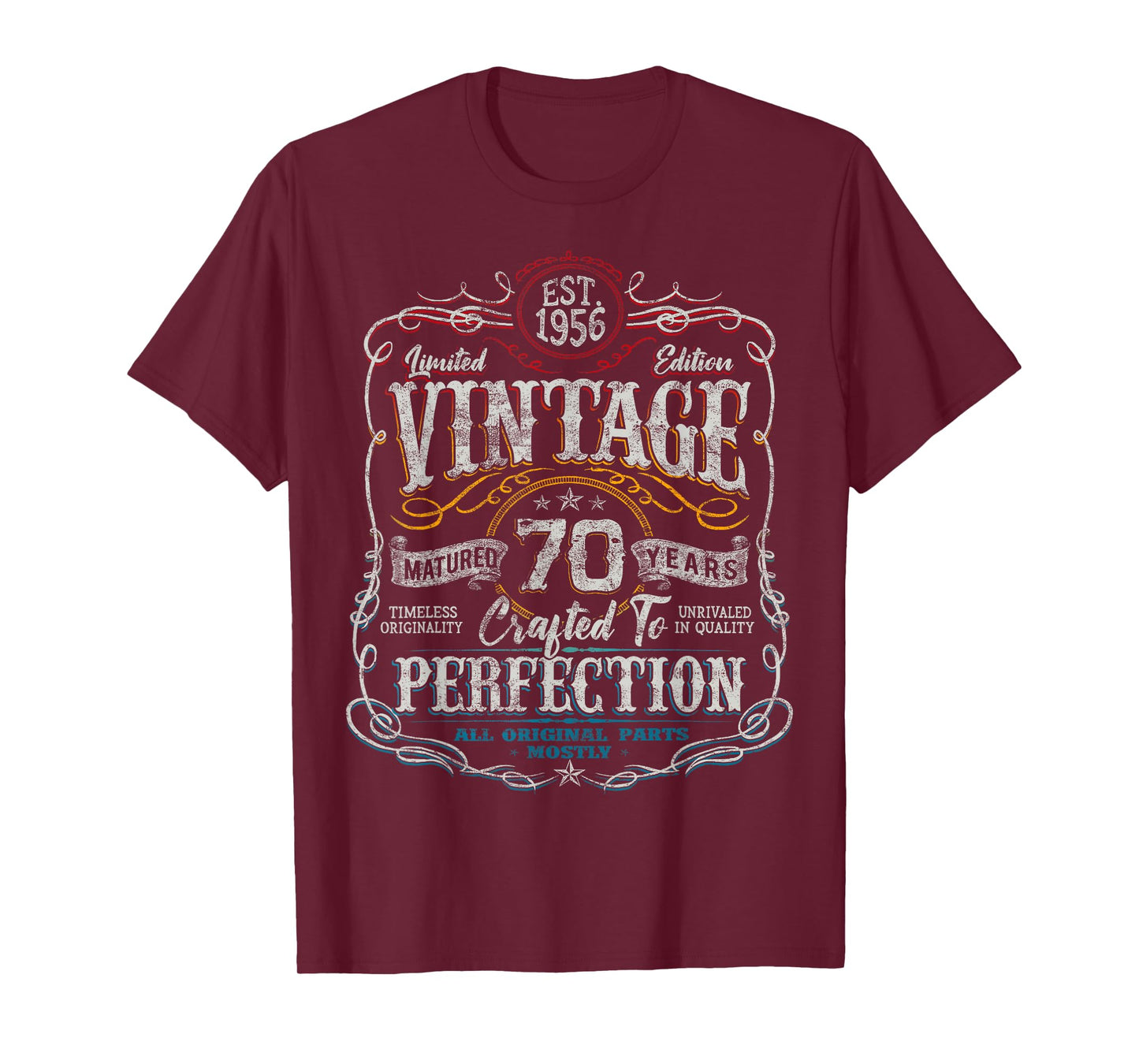 Vintage 1956 Limited Edition Shirt 70 Year Old 70th Birthday T-Shirt