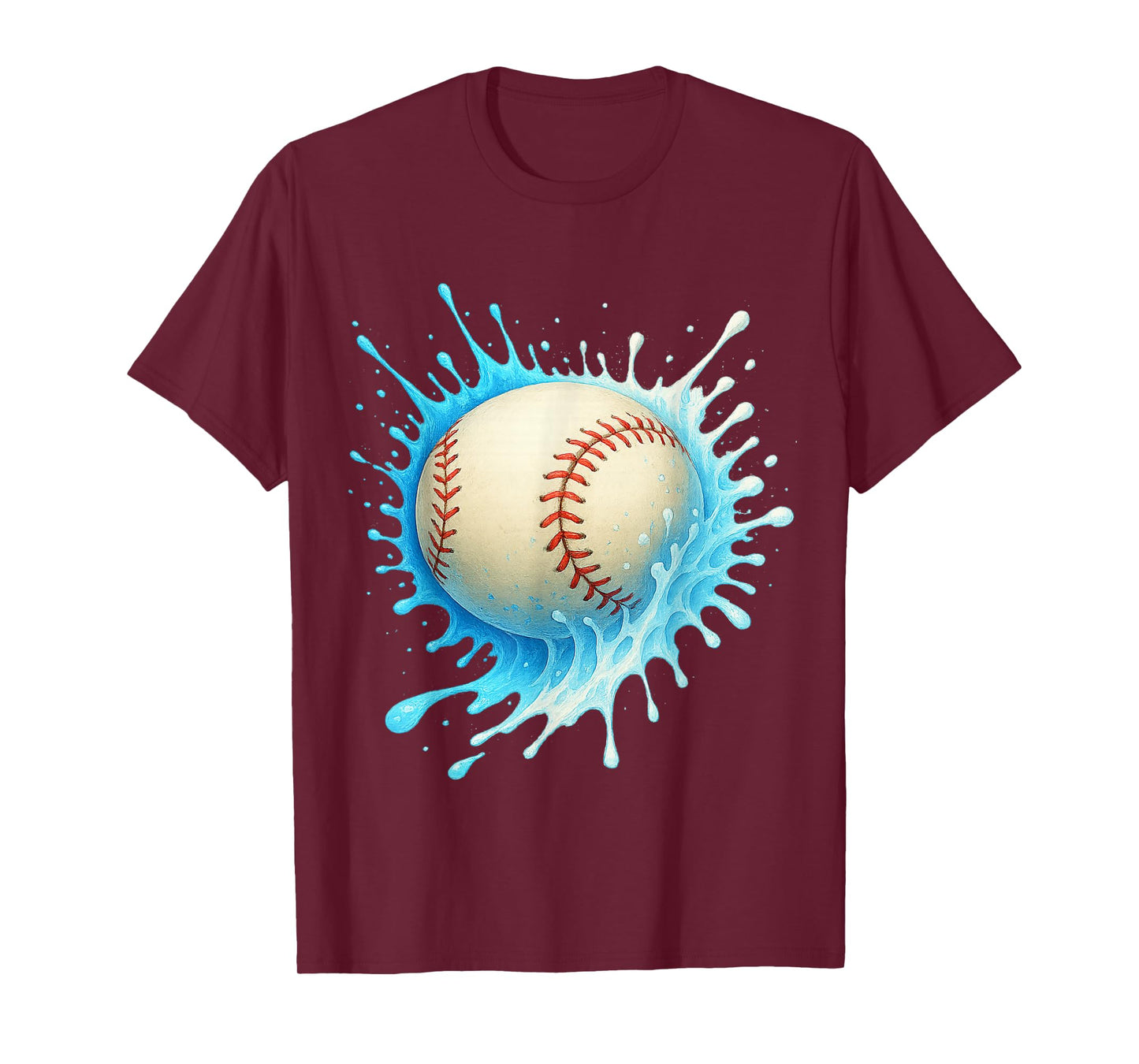 Baseball Drip Team for Boys and Girls Ice Cream Cool T-Shirt