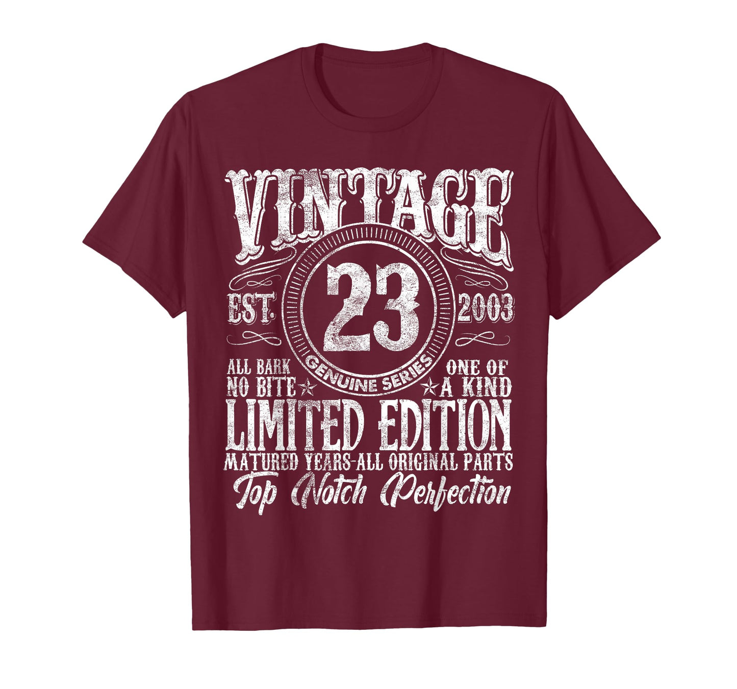 23 Year Old Gifts Vintage 2003 Limited Edition 23rd Birthday T-Shirt