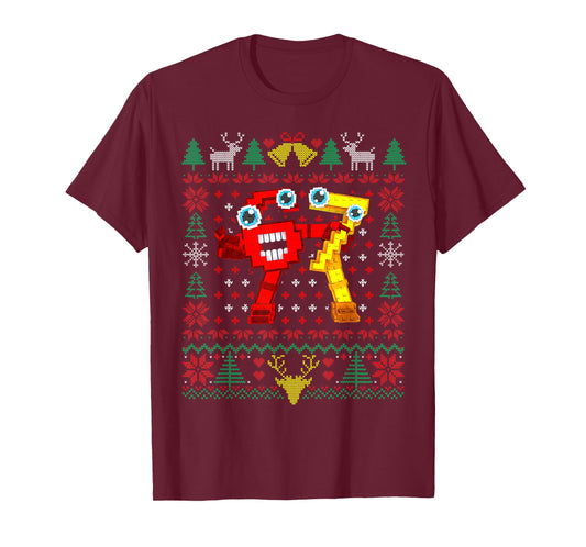 Funny Secret 67 Six Seven 6-7 Brainrot Christmas Ugly Xmas T-Shirt