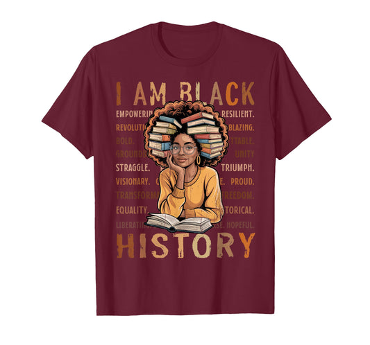 Black History Month 2026 I Am Black History Women T-Shirt