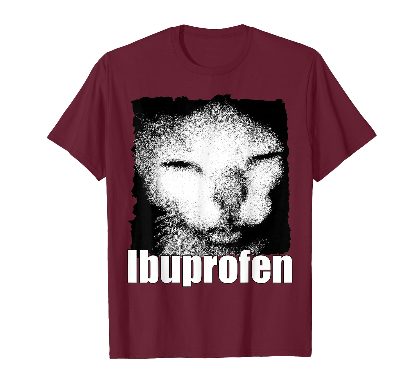 Ibuprofen Cat Meme Weird Funny Cat Meme Cringe Ugly Feline T-Shirt