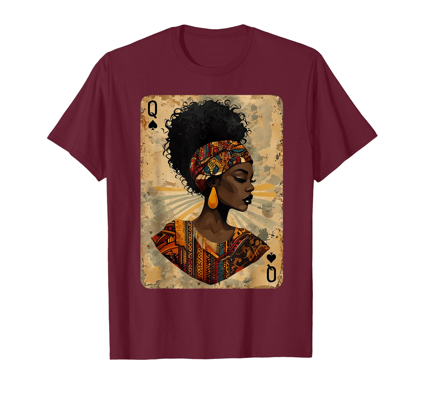 Black History Black Queen Spade Afro Dope Melanin Woman T-Shirt