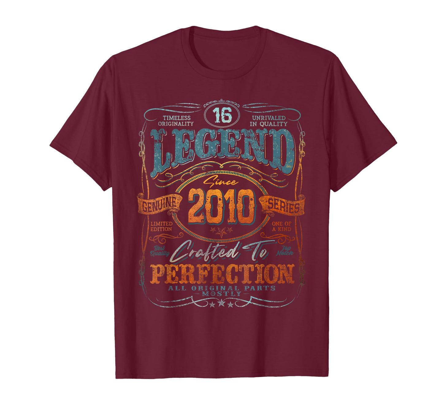 Vintage 2010 Limited Edition Shirt 16 Year Old 16th Birthday T-Shirt