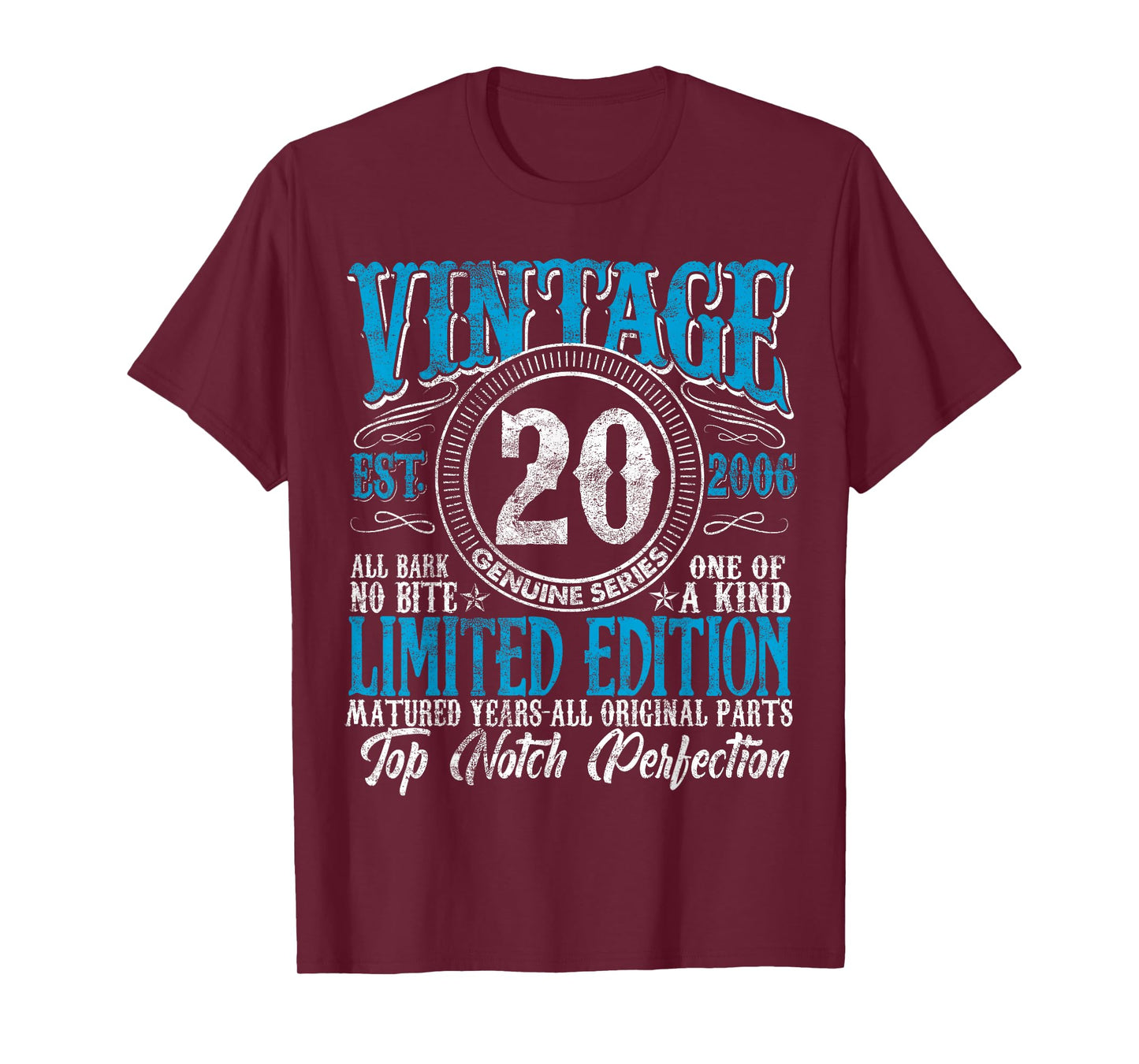20 Year Old Gifts Vintage 2006 Limited Edition 20th Birthday T-Shirt