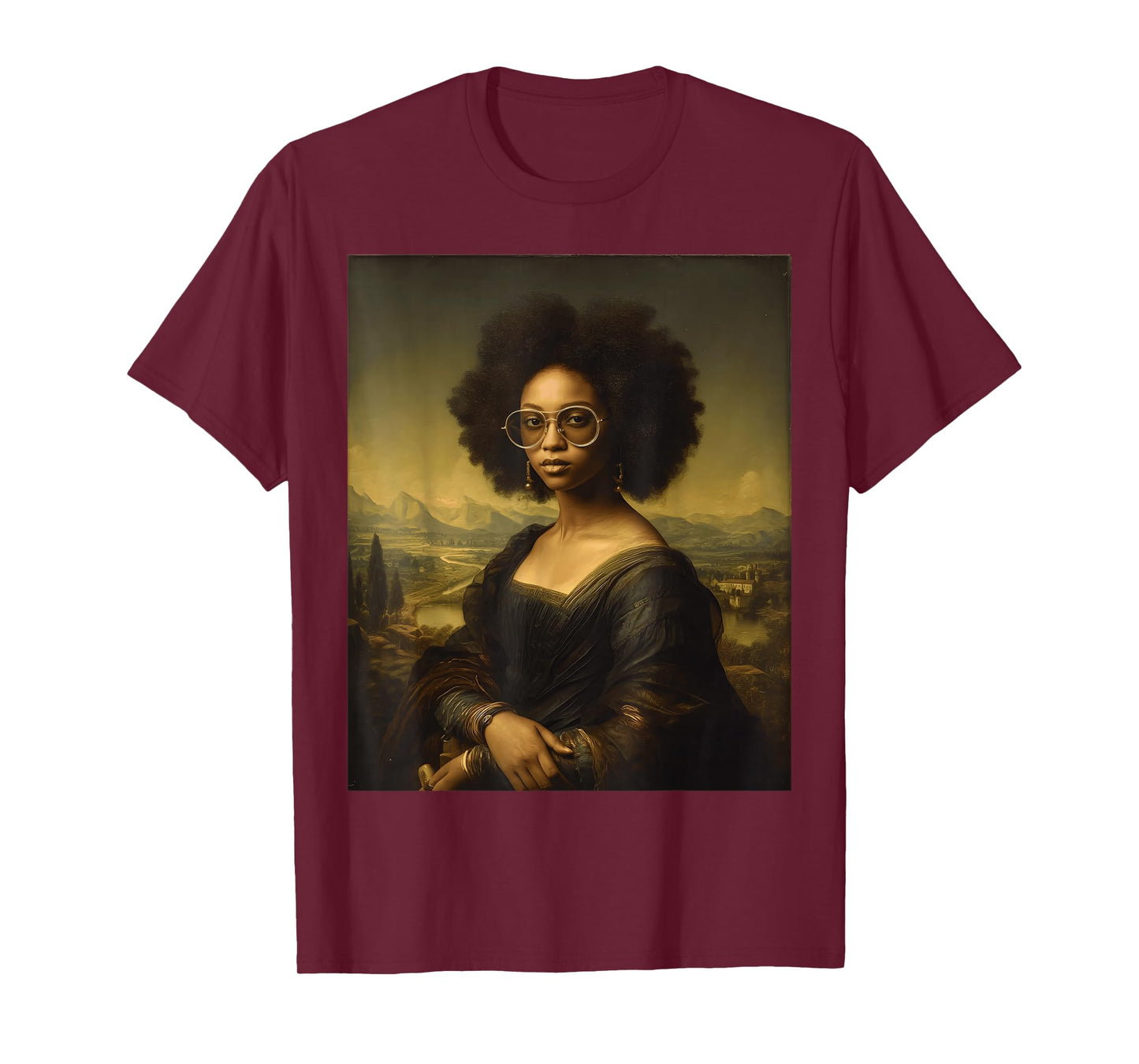 Black History Month Black Mona Lisa African American T-Shirt