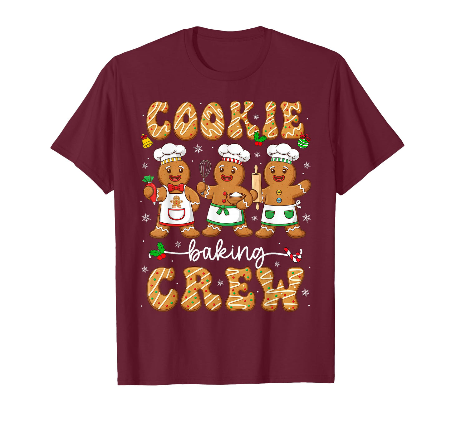 Family Baking Team Funny Cookie Christmas Cookie Baking Crew T-Shirt