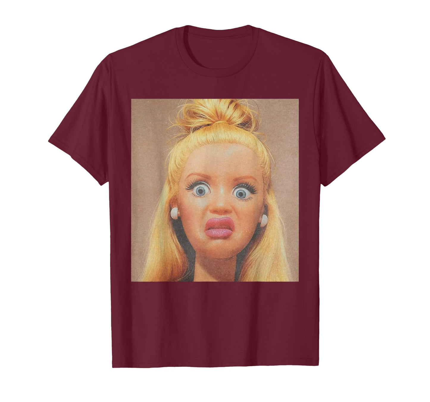 Funny Disgusting Doll face Meme Hilarious Sarcastic T-Shirt