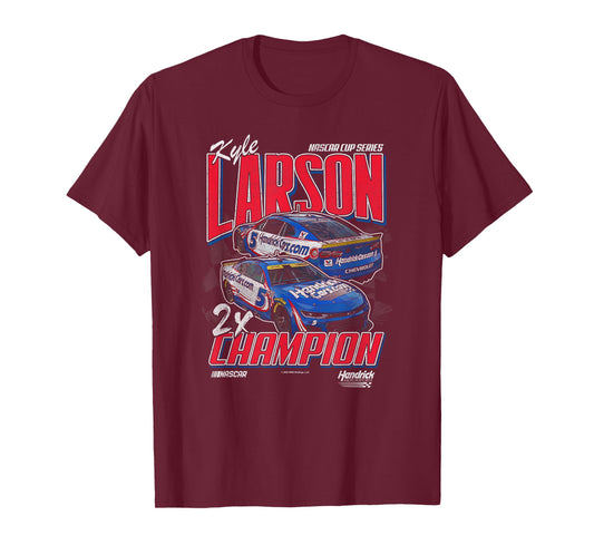 Hendrick Motorsports Kyle Larson Nascar Series 2X Champion T-Shirt