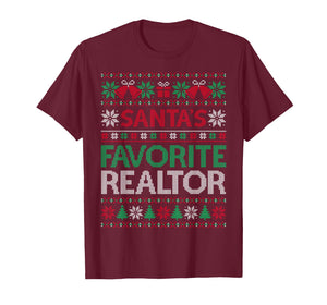 Santa Favorite Realtor Christmas Ugly Sweaters Family Xmas T-Shirt