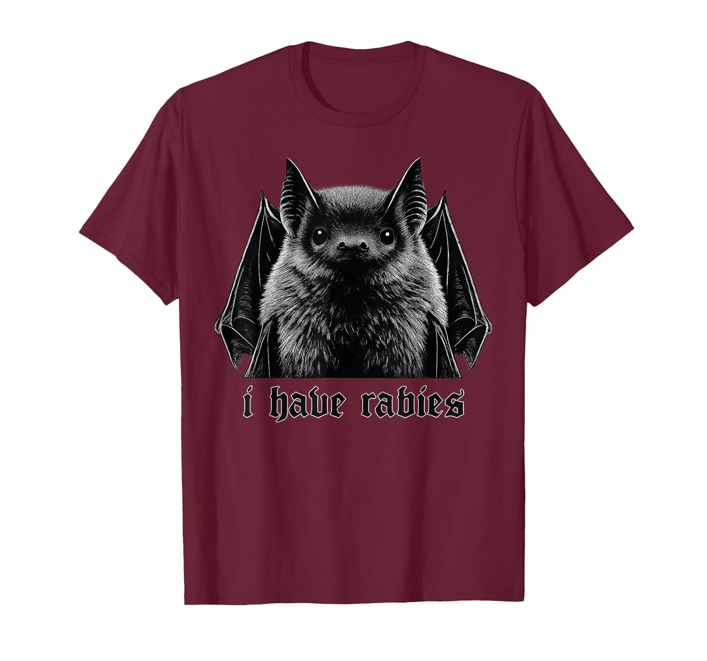 Vintage I Have Rabies Bat Funny Meme Quotes T-Shirt