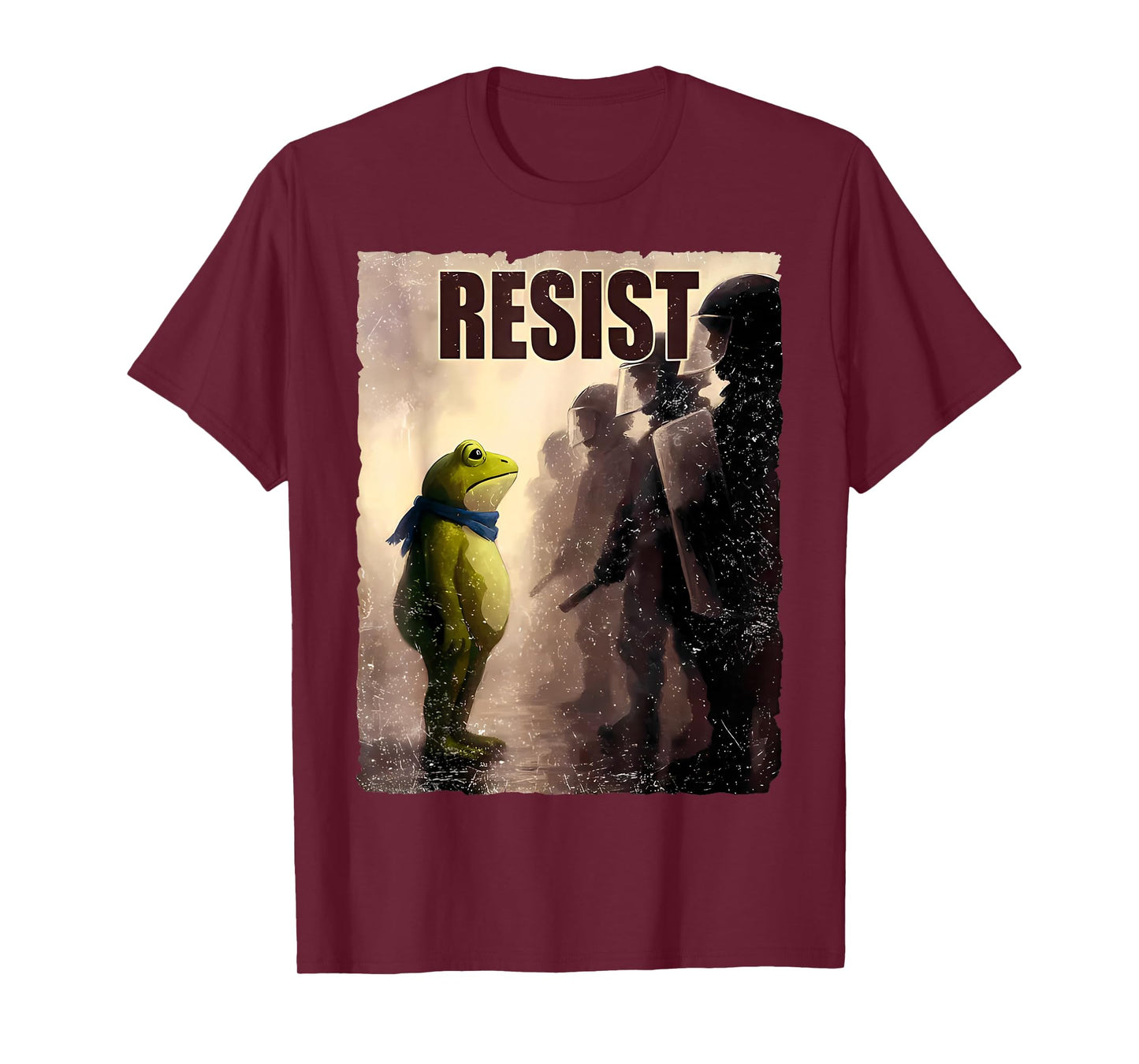 Vintage Portland 2025 Resist Frog Protest Men Women T-Shirt