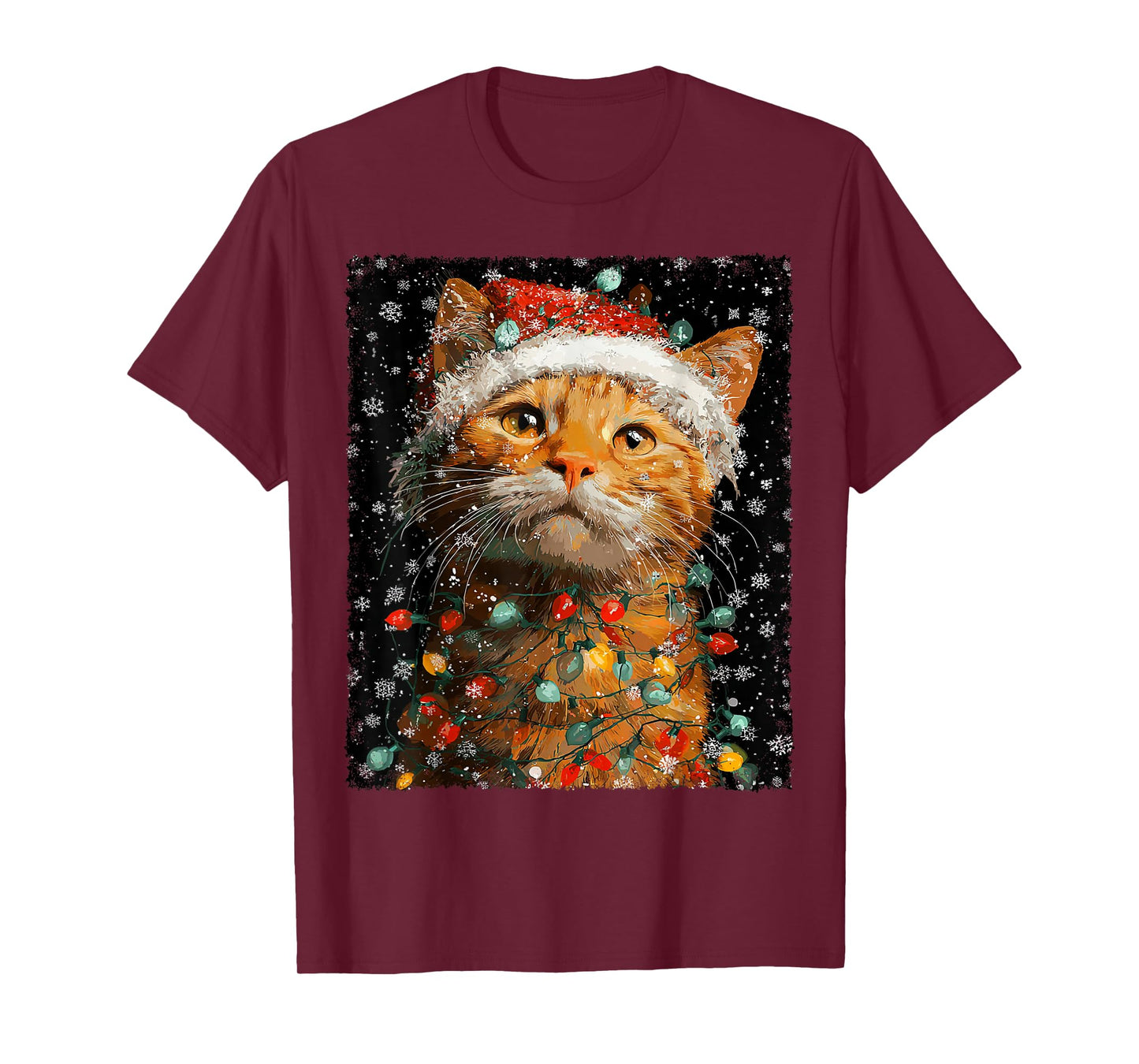 Christmas Ginger Cat T-Shirt