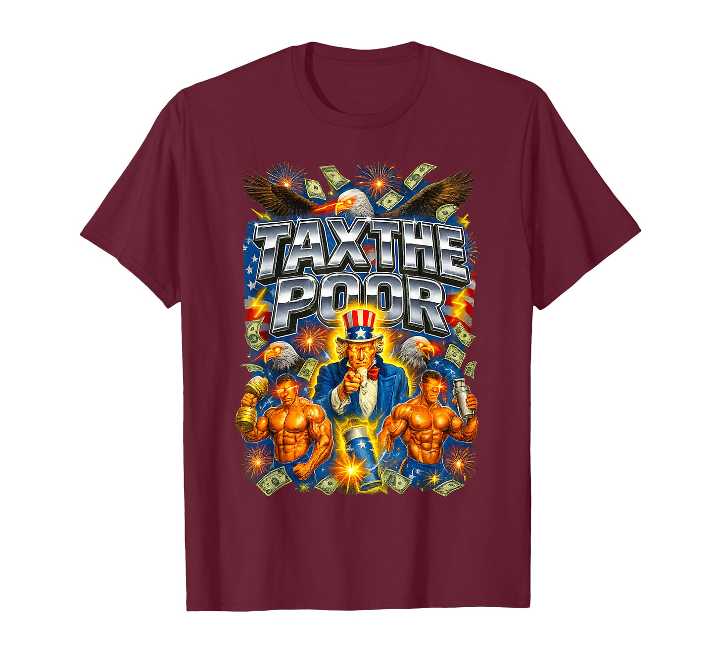 Funny Tax The Poor Ironic Patriot Sigma Bootleg Meme T-Shirt