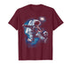 Astronaut Soccer Ball Sport Lover Outer Space Science Galaxy T-Shirt