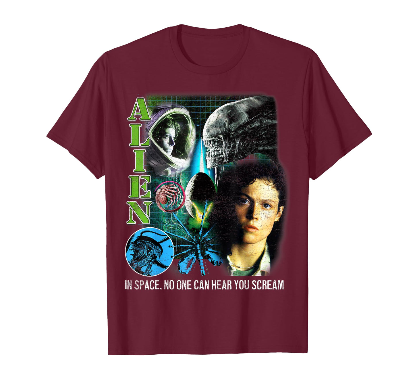 Alien Ripley 1979 Space Horror Retro Movie Poster T-Shirt