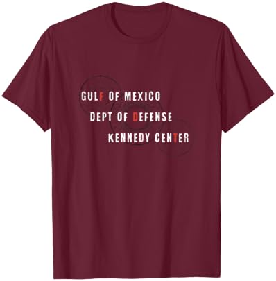 Gulf of Mexico Dept of Defense Kennedy Center Vintage Retro T-Shirt - T-Shirt | Maroon
