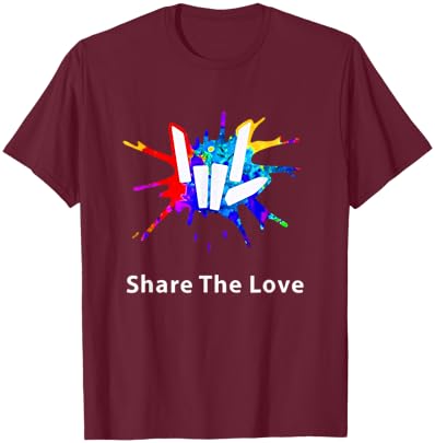 Share The Love for Kids Birthday Gifts T-Shirt - T-Shirt | Maroon