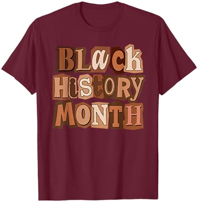 Black History Month Men Women Afro African Pride Culture T-Shirt - T-Shirt | Maroon