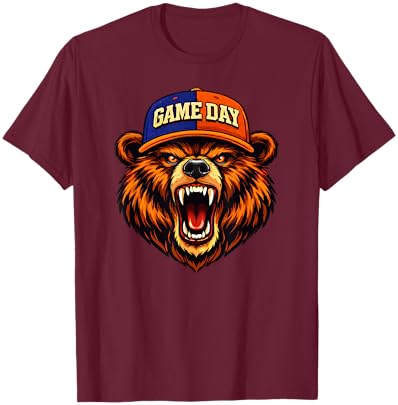 Game Day Bear T-Shirt - T-Shirt | Maroon