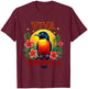 Viva Venezuela Tropical Troupial Hibiscus Venezuelan Turpial T-Shirt - T-Shirt | Maroon