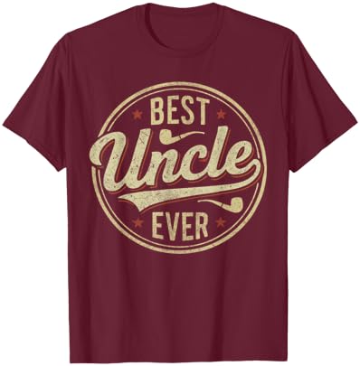 Retro Favorite Uncle Shirt, Vintage Best Uncle Ever T-Shirt - T-Shirt | Maroon