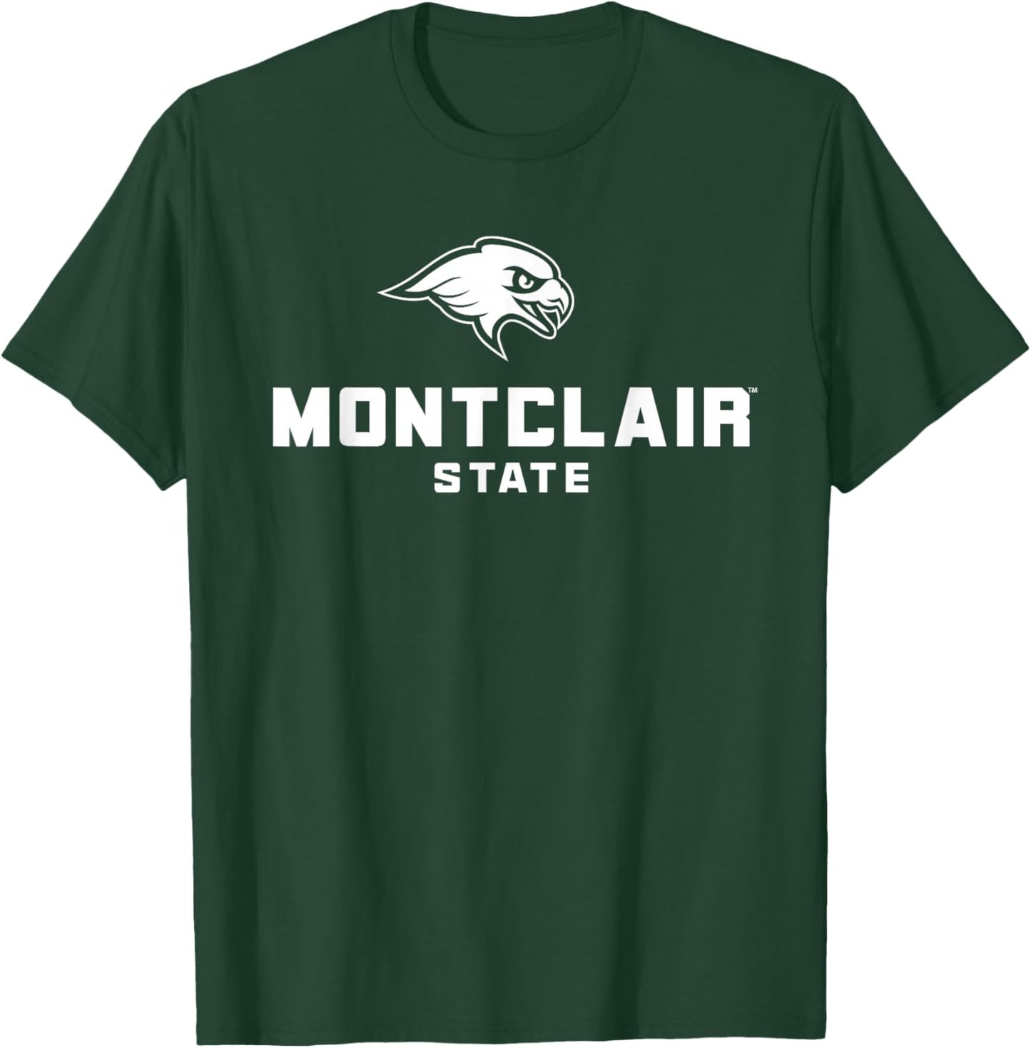 Montclair State University Red Hawks Stacked Logo T-Shirt - T-Shirt | Forest