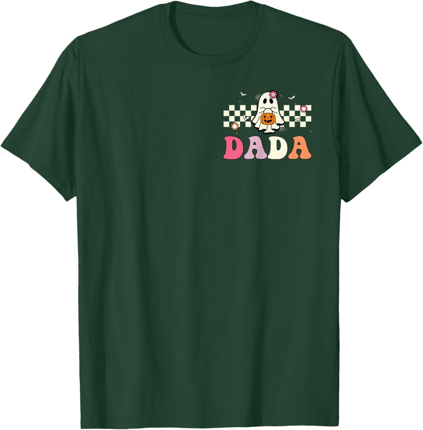 Dada Ghost Boo One Spooky Dad First Halloween Birthday Boy T-Shirt - T-Shirt | Forest