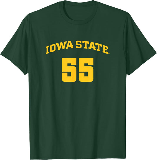 Audi Crooks - 55 Shirsey - Iowa State Basketball T-Shirt - T-Shirt | Forest