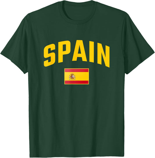Spain - Flag of Spain - Throwback Design - Classic T-Shirt - T-Shirt | Forest