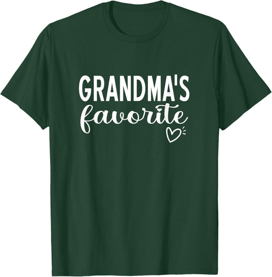 Grandmas Favorite Cute Family Expression for Loving Grandkid T-Shirt - T-Shirt | Forest
