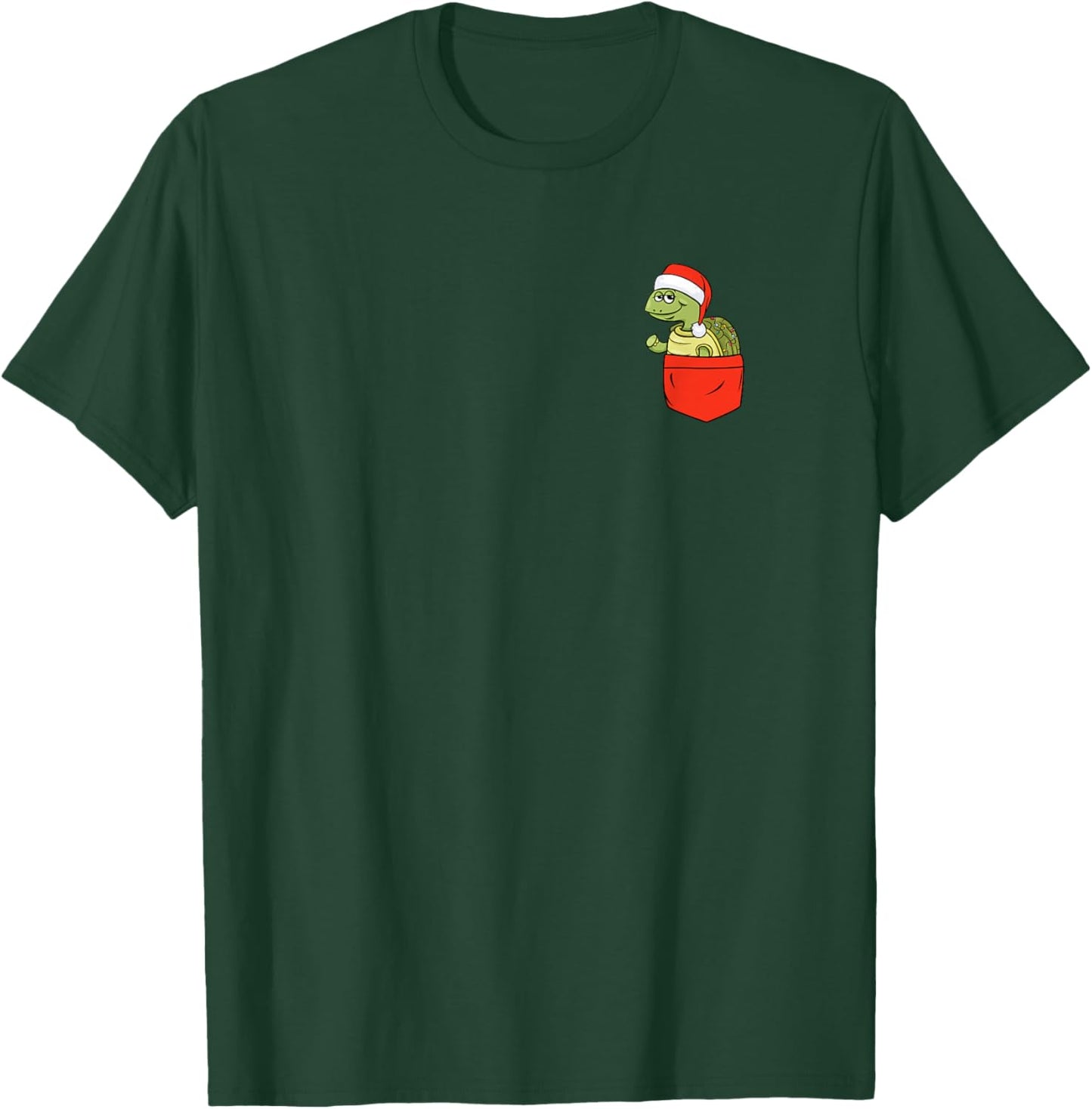 Turtle in A Pocket Tortoise Animal Cute Sea Turtle Christmas T-Shirt - T-Shirt | Forest