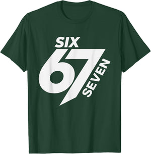 67 Meme Trendy Funny Six Seven Gen Alpha Z Boys Teens Kids T-Shirt - T-Shirt | Forest