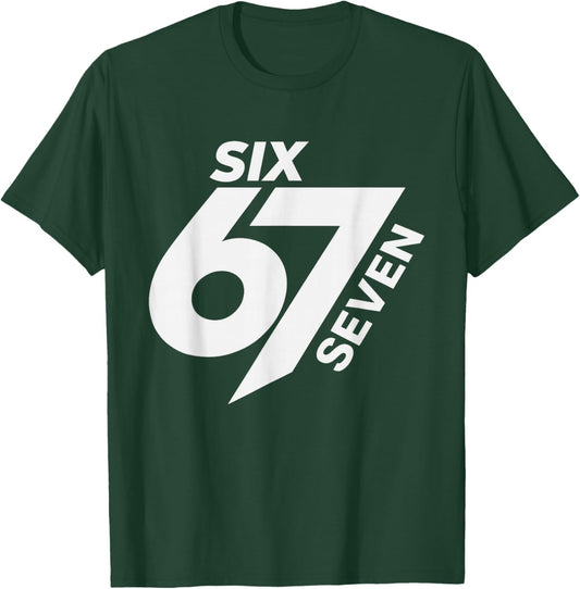 67 Meme Trendy Funny Six Seven Gen Alpha Z Boys Teens Kids T-Shirt - T-Shirt | Forest