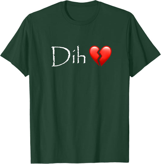Broken Heart | Funny Misspelled brainrot unhinged T-Shirt - T-Shirt | Forest