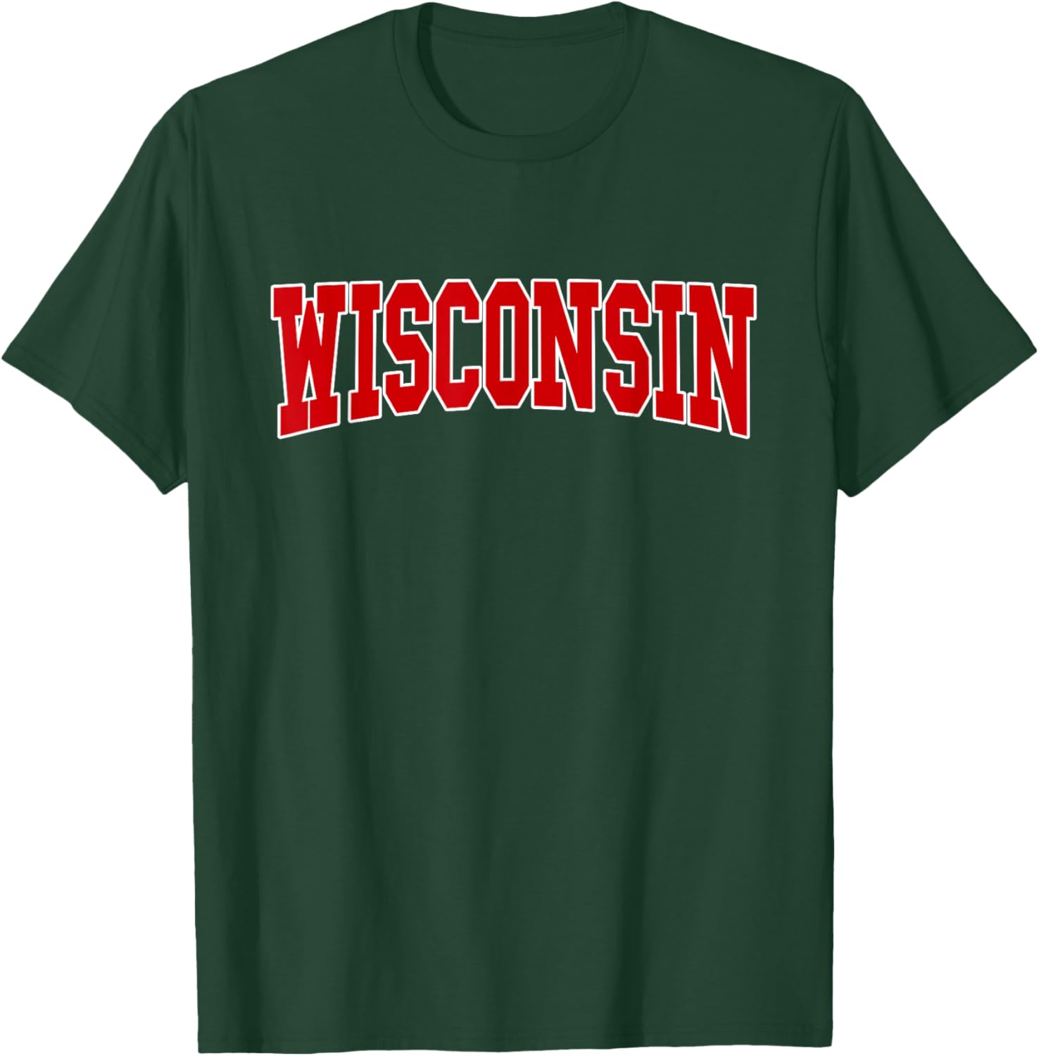 Wisconsin - Throwback Design - Classic T-Shirt - T-Shirt | Forest