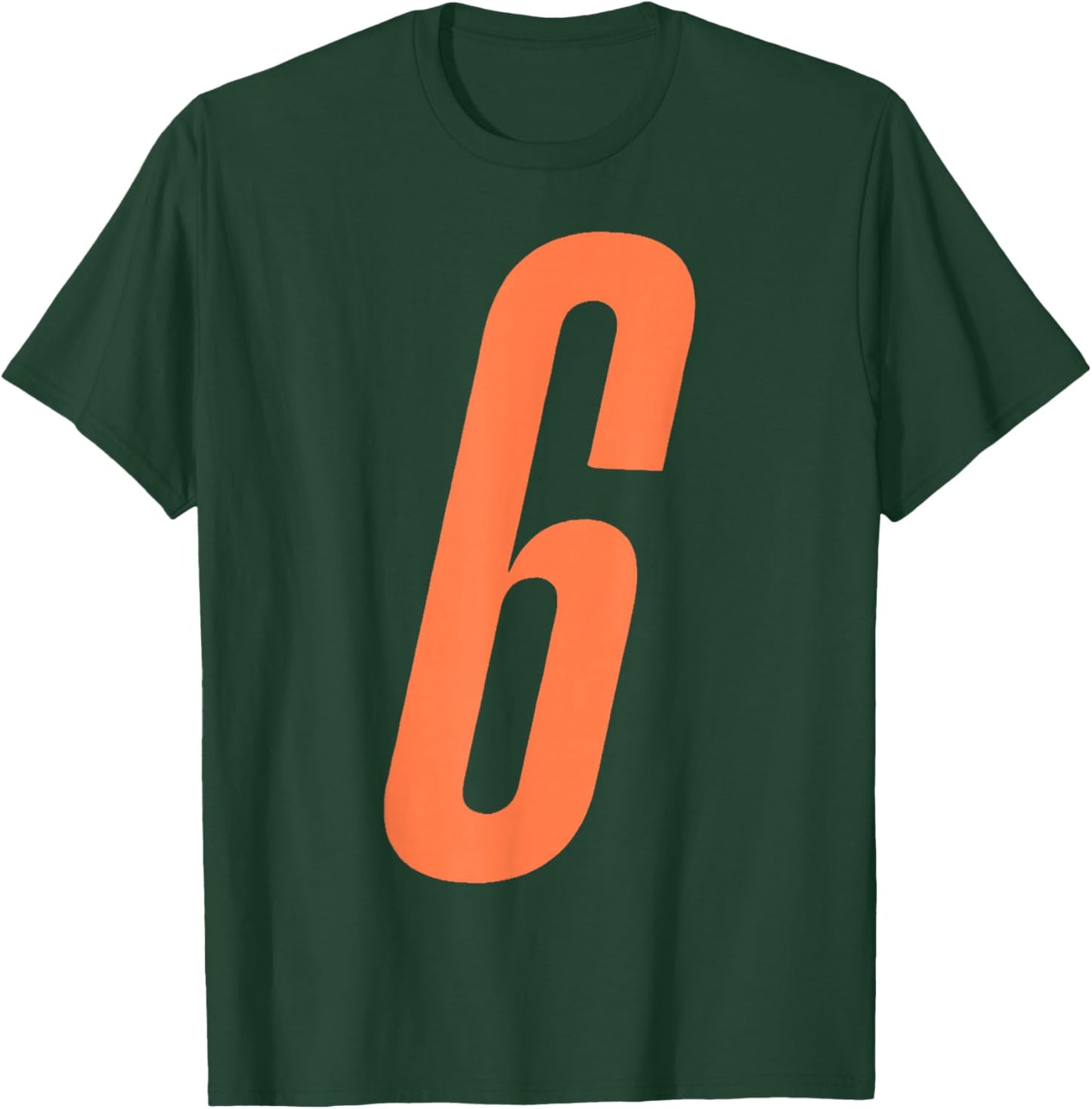 Orange Number 6 7 Funny Meme Halloween Matching Costume T-Shirt - T-Shirt | Forest