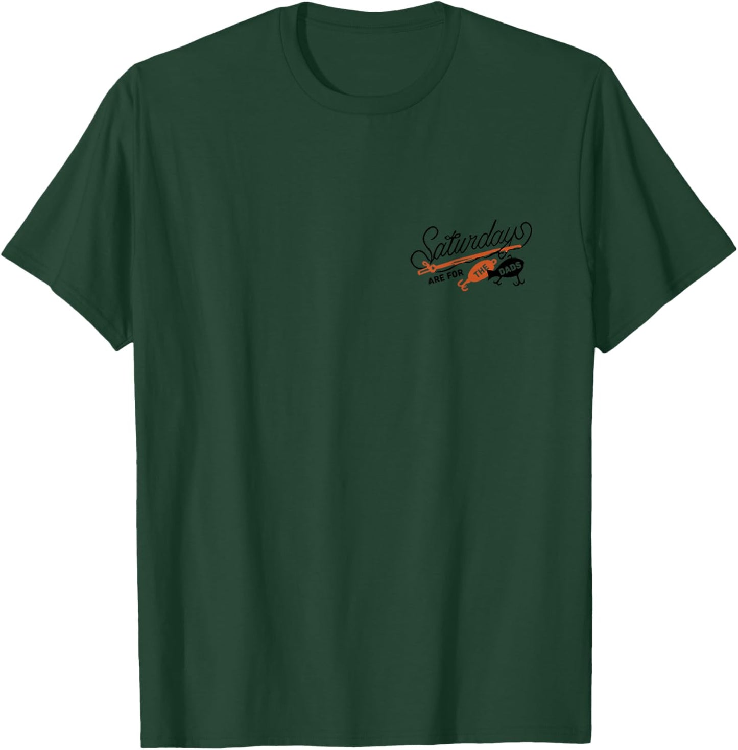 Saturdays are for The Dads Fishing Lovers 2 Sides Print T-Shirt - T-Shirt | Forest