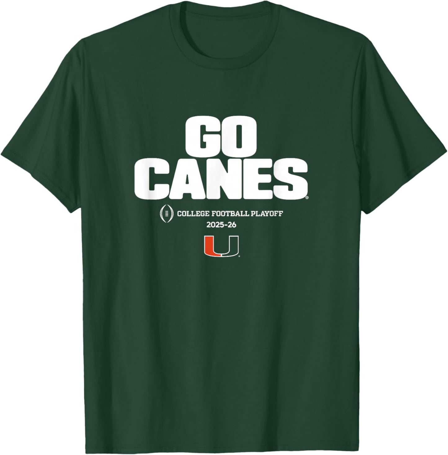 Miami Hurricanes College Football Playoff Text Slogan 2025 T-Shirt - T-Shirt | Forest