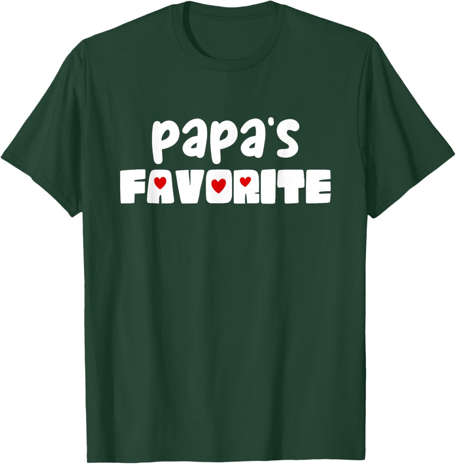 Papa's Favorite Grandchild Funny Mother's Day T-Shirt - T-Shirt | Forest