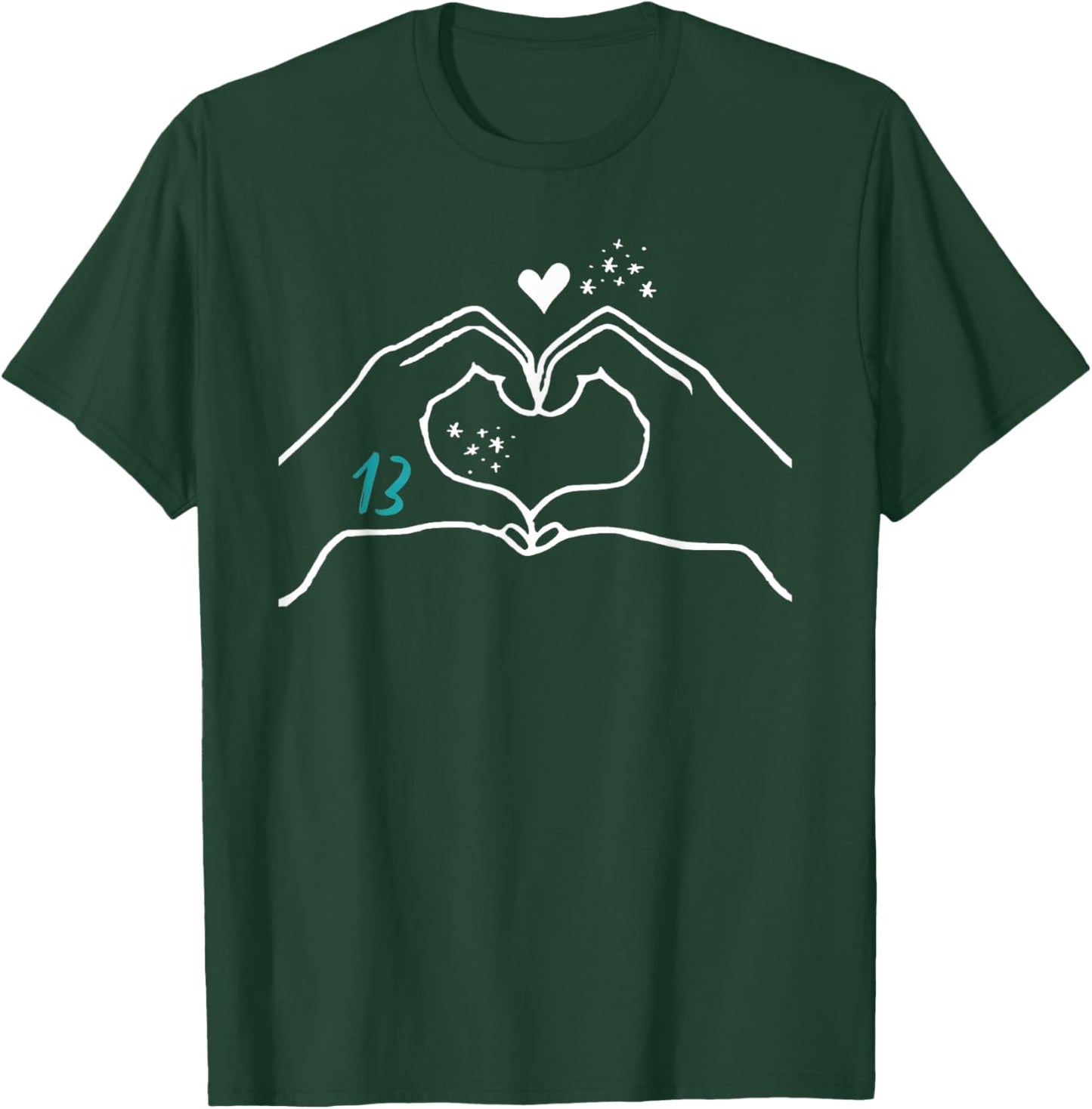 Funny Heart Hands Taylor First Name Girl Vintage 70's 80's T-Shirt - T-Shirt | Forest